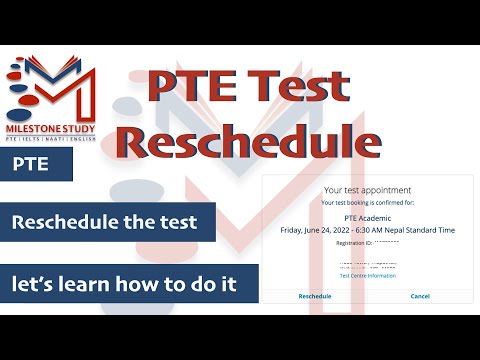 How to reschedule PTE test? | Step-by-step guide | PTE Reschedule process |  Milestone Study