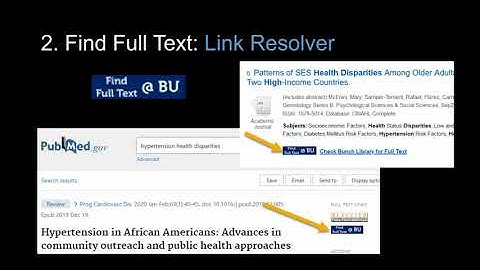 Find Full Text Journal Articles