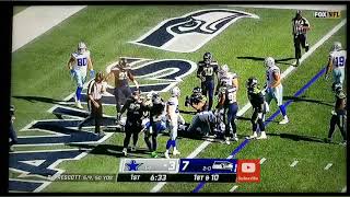 Bryan Mone Tackled Ezekiel Elliot For 1 Yard Loss