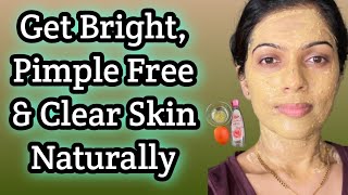 How to remove pimples, dark spots and black spots on face naturally at home