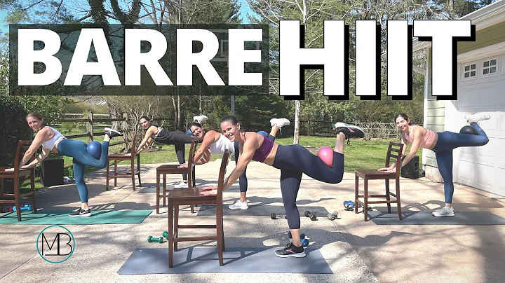 30 MIN Barre HIIT | Mini Ball + Weights at Home Workout | Sculpt & Tone