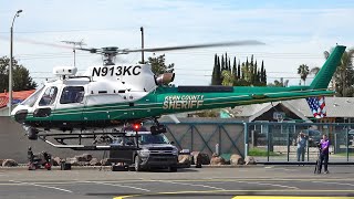 Nice Airbus Helicopters H125 Kern County Sheriff landing at HAI Heli expo 2024