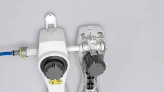 3D product design animation for liquid flow control and dispensing product. System and assembly.
