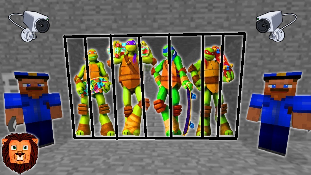 TORTUGAS NINJA PRESAS (MINECRAFT PRISON ESCAPE) | MINECRAFT ESCAPA DE LA PRISION CARCEL ROLEPLAY