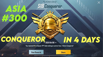 Finally Reached Conqueror In 4 Days 🔥 SAMSUNG A3,A5,A6,A7,J2,J5,J7,S5,S6,S7,59,A10,A20,A30,A50,A70