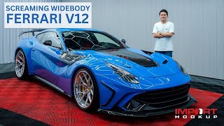 Watch and listen to this widebody Ferrari F12 with F1 exhaust!  4K