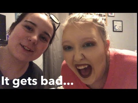 Doing my friends makeup WHILE INTOXICATED!!!