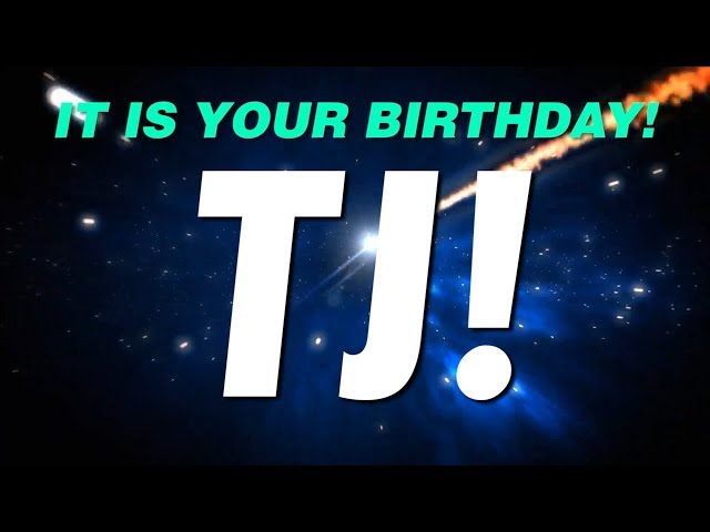 HAPPY BIRTHDAY TJ! This is your gift.