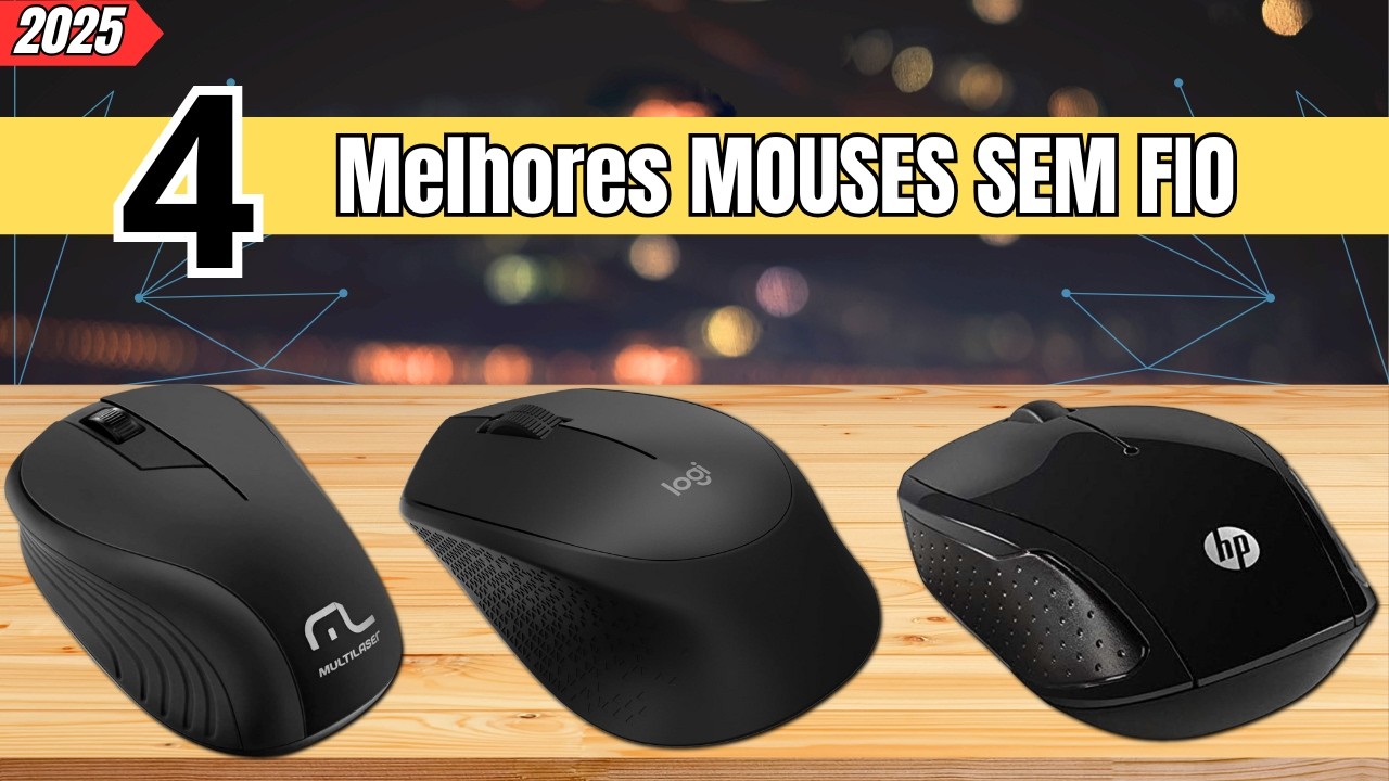 TOP 4 MELHORES Mouses SEM FIO em 2025| MELHOR CUSTO BENEFÍCIO [Guia ...