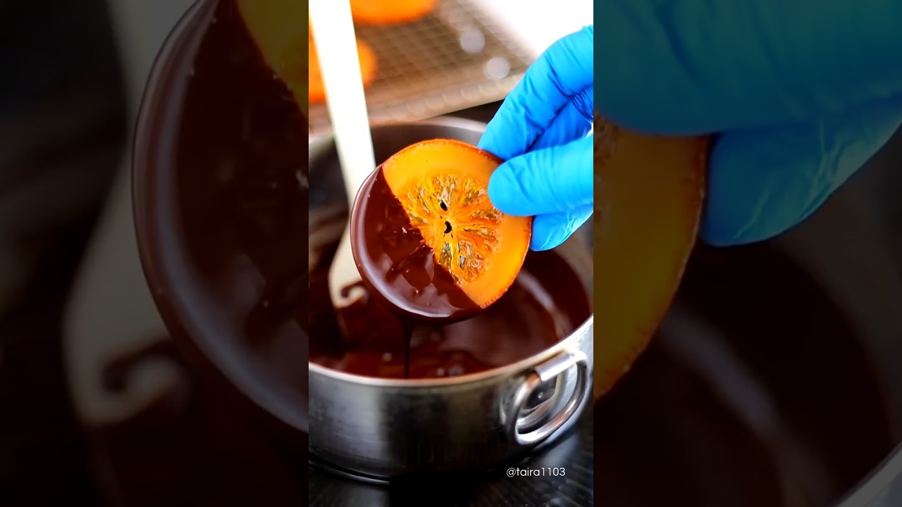 オレンジスライス缶でオランジェット作った🍊｜komugikodaisuki #shorts #cooking #recipe