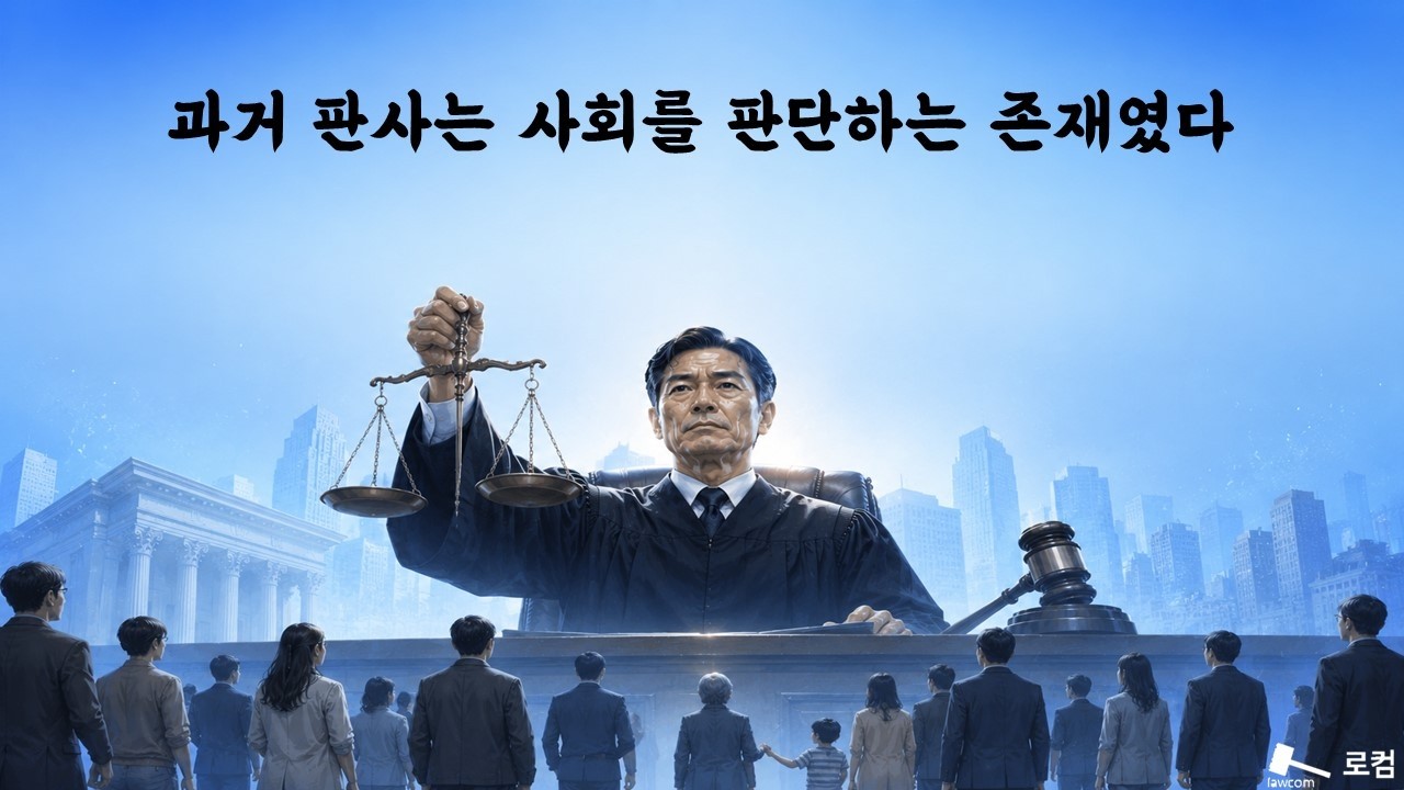 과거 판사는 사회를 판단하는 존재였다
