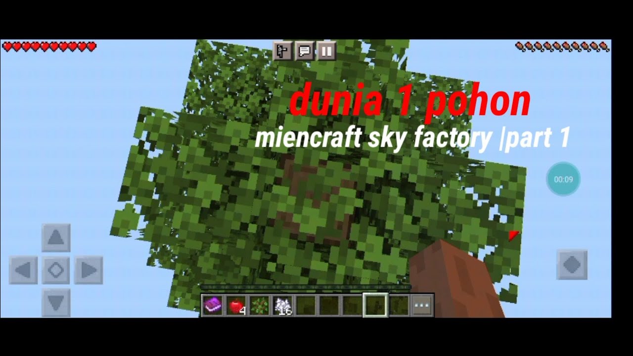 dunia 1 pohon|Minecraft sky factory |part 1 - YouTube