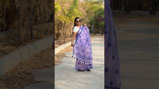 Soft Lavender Meets Playful Black a Mulmul Cotton Dream Dotted With Timeless Charm saree yt