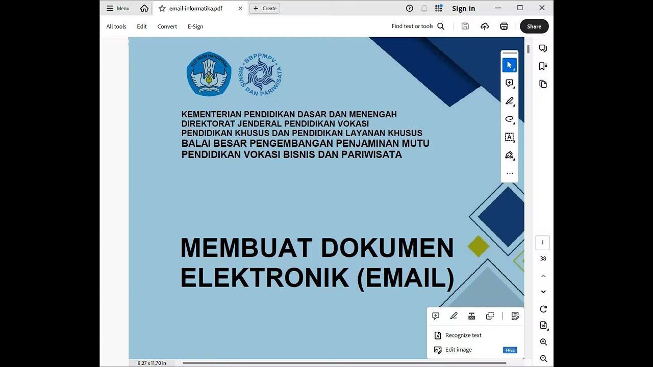 Penggunaan Email Dokumen Elektronik