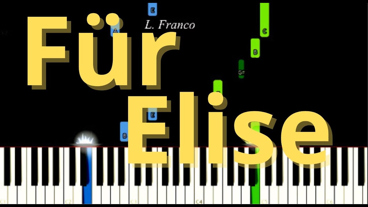 Für Elise Beethoven Easy Piano Tutorial Für Elise Beethoven Easy Piano Tutorial