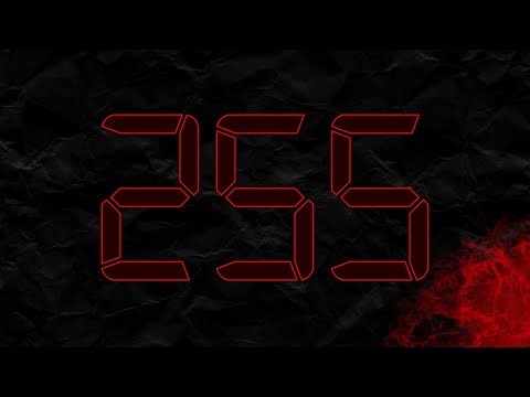 Countdown from 255 to 0 in RED