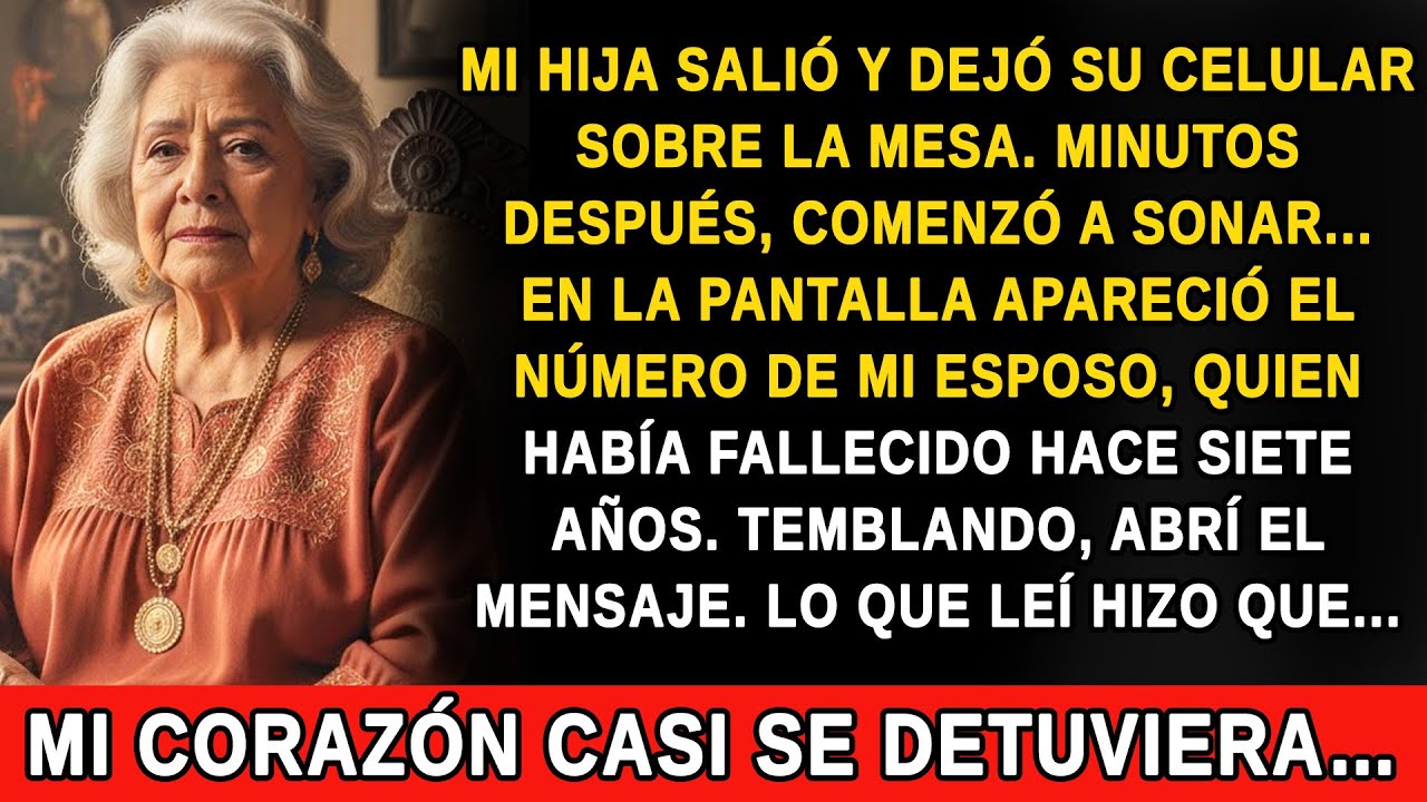 ¡El celular de mi hija sonó a medianoche… y era el número de mi esposo fallecido hace siete años!