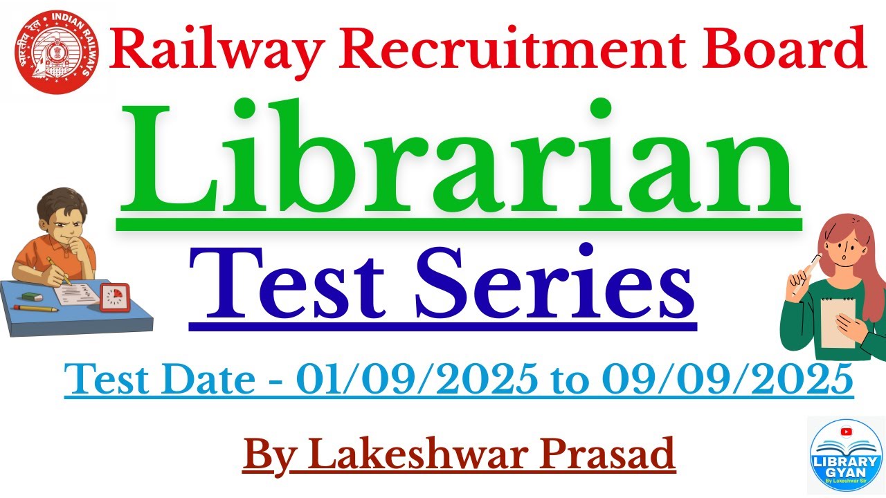 RRB Librarian Test Series 2025 || Library Science || || RRB Librarian 2025 ||