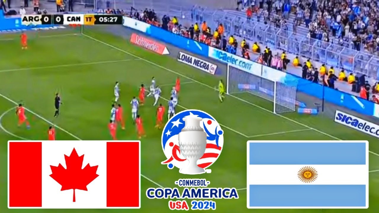 Argentina vs Canada Live Football Copa America 2024 Match Live