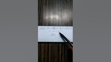 Write the coefficient of x² polynomials: [17-2x+7x²] #shorts #maths shorts #maths tricks