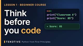 Information Python for Beginners, Lesson 1: Think Like a Programmer News