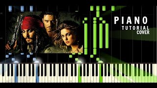 Miniatura de vídeo de "Pirates of the Caribbean Medley - Piano EASY Tutorial / Cover - Synthesia"