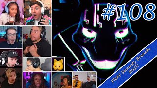 Gamers React to First Encounter with The Entity (M.X.E.S.) in FNAF: Security Breach RUIN [#108]