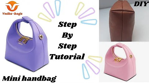 How to make a mini handbag | DIY | Cross body bag | Leather handbag | Detailed tutorial