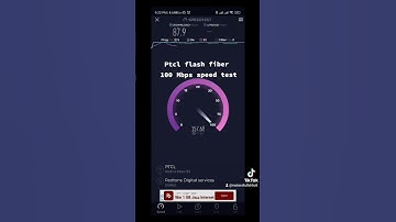 Ptcl flash fiber 100 Mbps speed test by okla