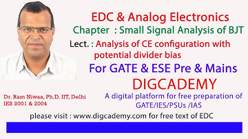 EDC & Analog Electronics Chap 8  BJT small signal analysis L4 Analysis of CE configuration