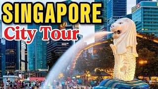 SINGAPORE Walking Tour 4K | Marina Bay Sands & Merlion Park Walk | This Guy Travel |