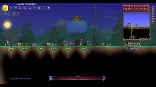 Terraria King Slime killed with Superior Storm Spear