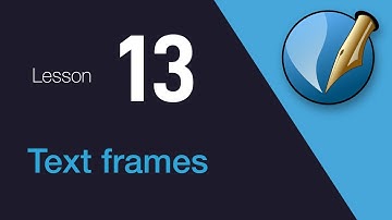 13) Text frames in Scribus