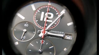 Repair Restore Longines Grande Vitesse chronograph steel automatic black dial caliber 7750