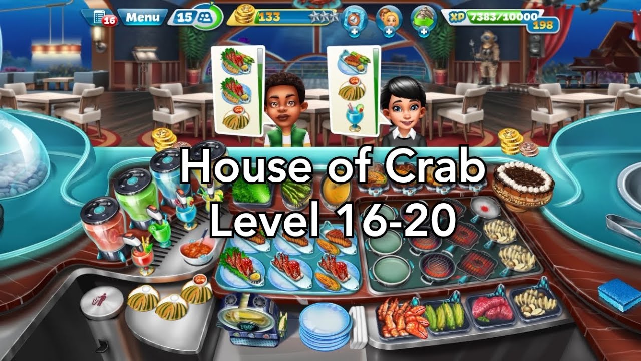 Cooking Fever House of Crab Level 1620 YouTube