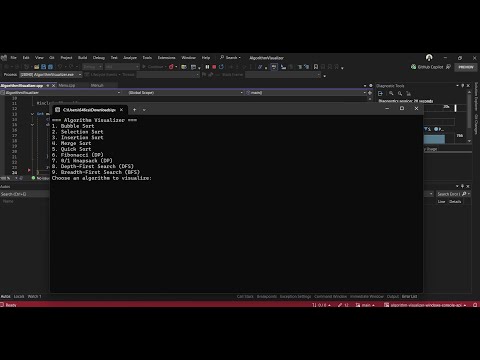 Algorithm Visualizer C++14