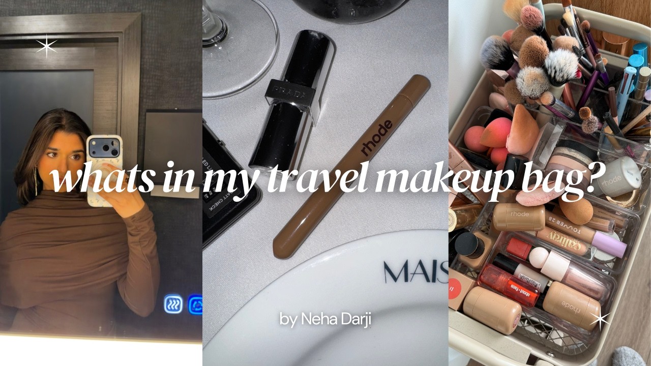 what’s in my travel makeup bag? 💄 my on-the-go beauty essentials