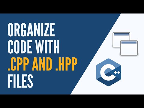 C++ - Organize your Functions with Header and Implementation Files (.hpp and .cpp)