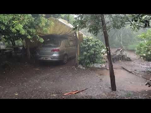 Chuva intensa aqui no sítio - parte 2