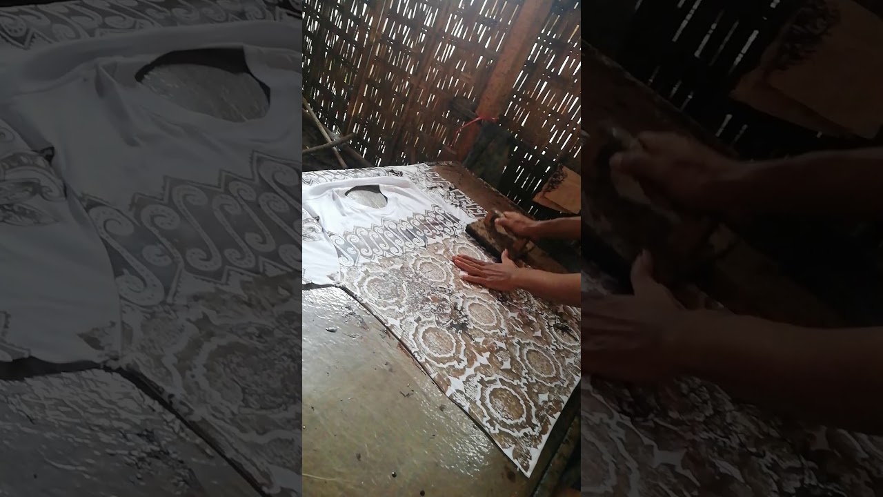  Proses  Pembuatan  Kaos Batik  Cap  2 YouTube