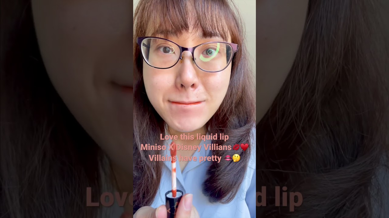 💋♥️ this warm neutral liquid lip from Miniso X Disney Villains, villains have pretty 👄😄
