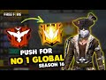 Global Top 1 Push and GrandMaster Rank Season 16 - Garena Free Fire