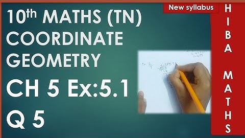 10th class maths chapter 5 exercise 5.1 question 5 TN New Syllabus TN Samacheer portions