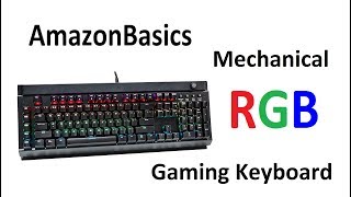 Amazonbasics mechanical keyboard unboxing and review with Outemu mechanical  blue switches - YouTube