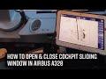 How to open an airbus a320 window 