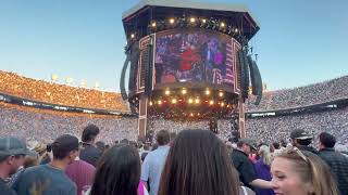 Dierks Bentley playing Mountain music in Knoxville, Tennessee, May 2 on tour with Luke Combs