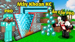 REDHOOD THỬ THÁCH CHẾ TẠO MÁY KHOAN KIM CƯƠNG CỦA PRO TRONG MINECRAFT*MỀU ĂN TRỘM KIM CƯƠNG CỦA PRO