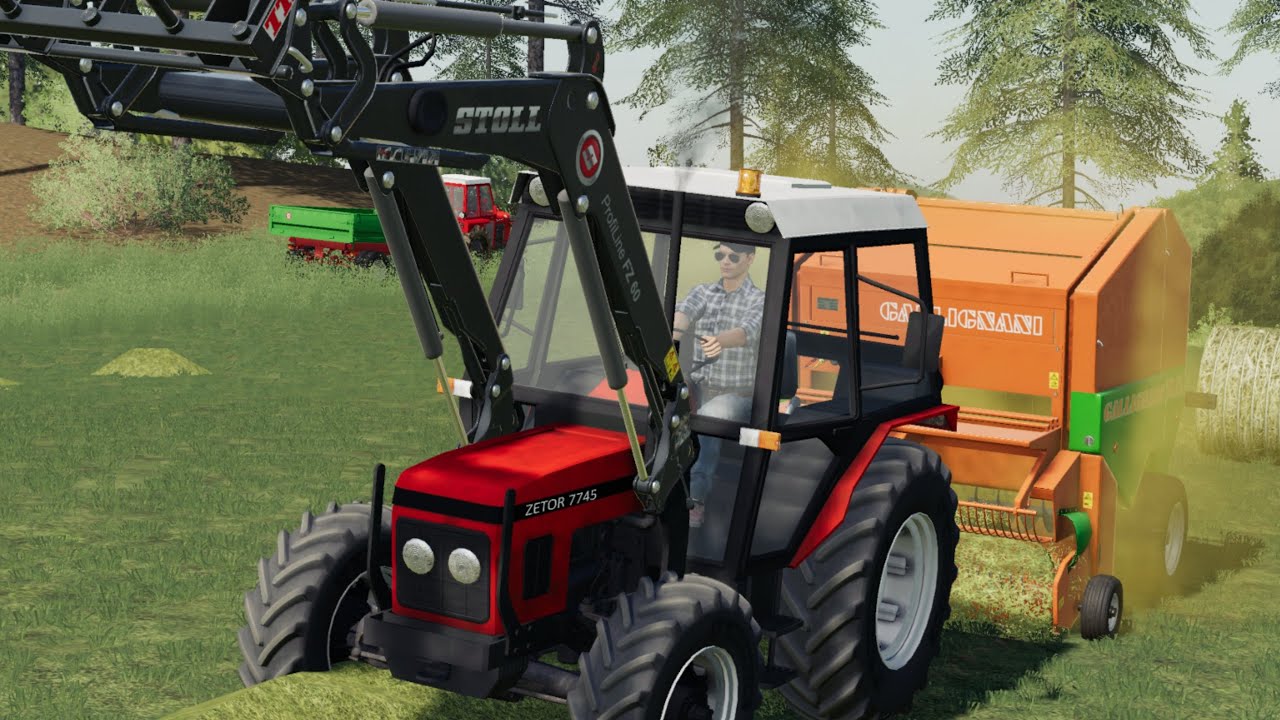 [SLO] Baling and bale driving in Slovenia (FS19) - YouTube