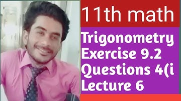 11th class math, ch 9,Lecture 6,Exercise 9.2, Q4(i)