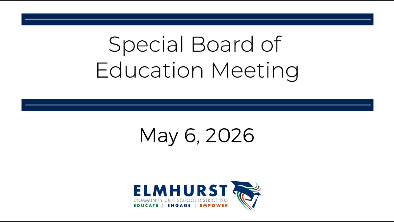 Special Board of Education Meeting - May 6, 2026 - YouTube